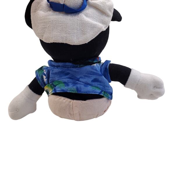 Disney Store Mickey Mouse Tourist Mouse Bean Bag Plush 8" Rare Retired - Picture 6 of 11